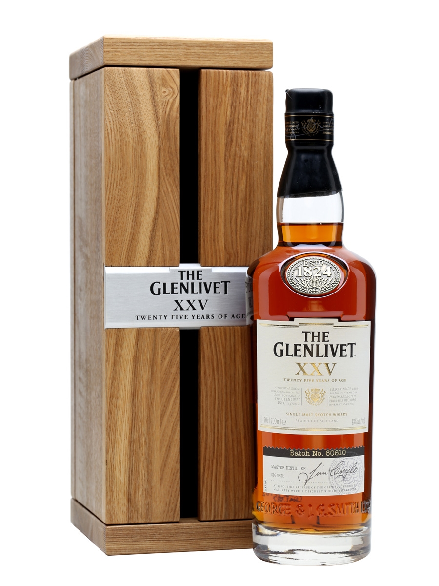 Scotch Whisky Single Malt 25 Ans d'âge - The Glenlivet