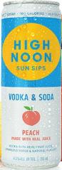 High Noon Sun Sips - Peach Vodka & Soda (4 pack 355ml cans) (4 pack 355ml cans)